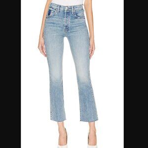 MOTHER The Tripper Flood Fray Jeans (Left in the Dust) Size 30 NWT